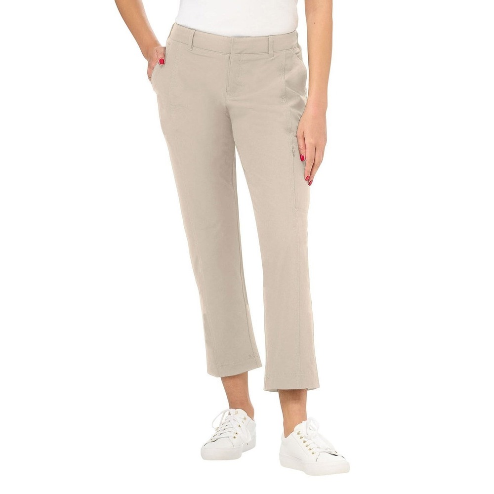Kirkland Signature Women's Travel Pant, Tan, Size: 12, New